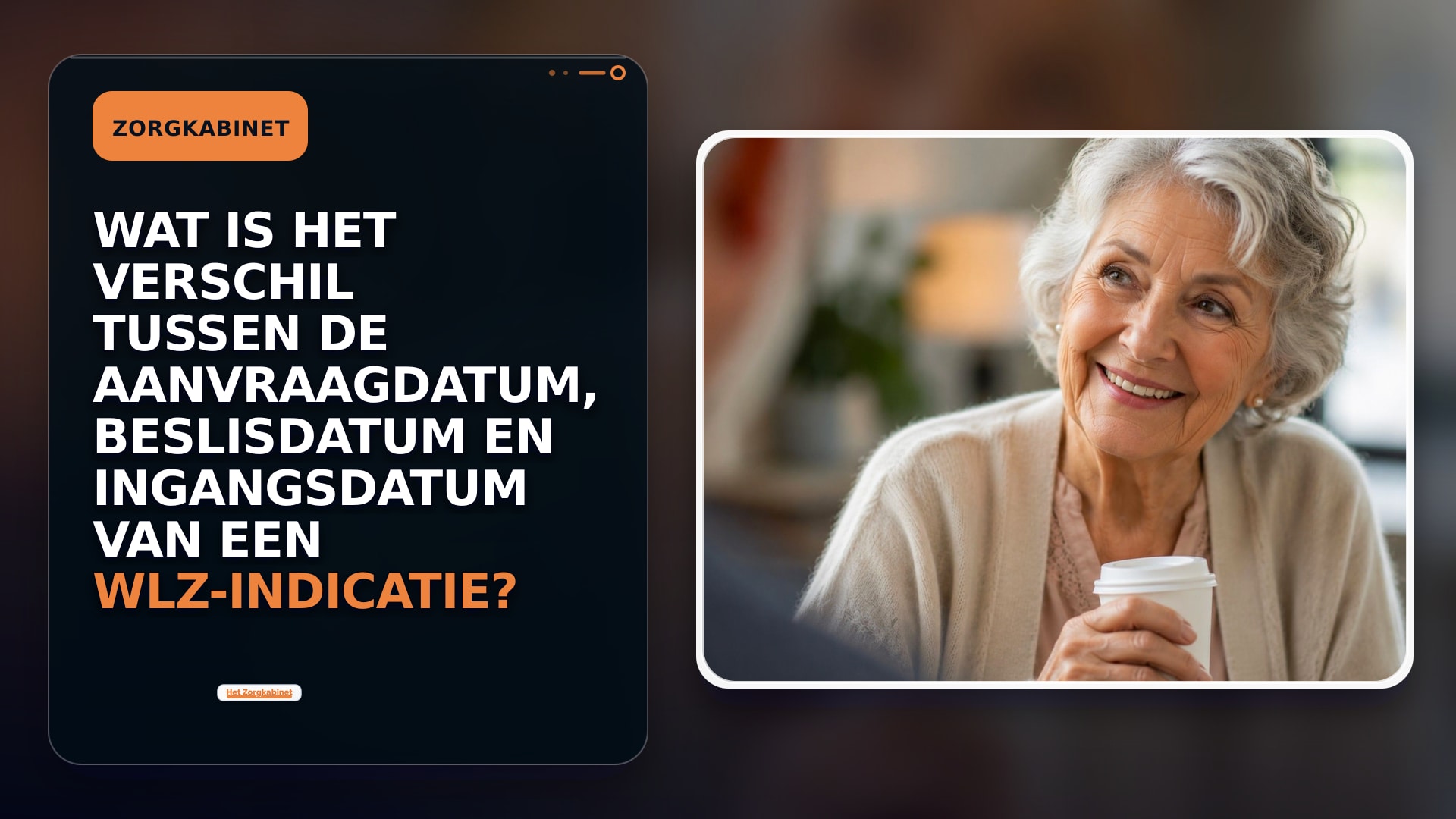 Wat is het verschil tussen de aanvraagdatum, beslisdatum en ingangsdatum van een Wlz-indicatie?