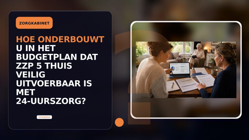 Hoe onderbouwt u in het budgetplan dat ZZP 5 thuis veilig uitvoerbaar is met 24-uurszorg?