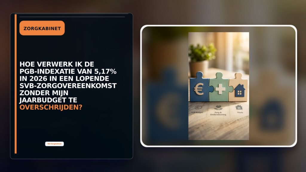 Hoe verwerk ik de pgb-indexatie van 5,17% in 2026 in een lopende SVB-zorgovereenkomst zonder mijn jaarbudget te overschrijden?