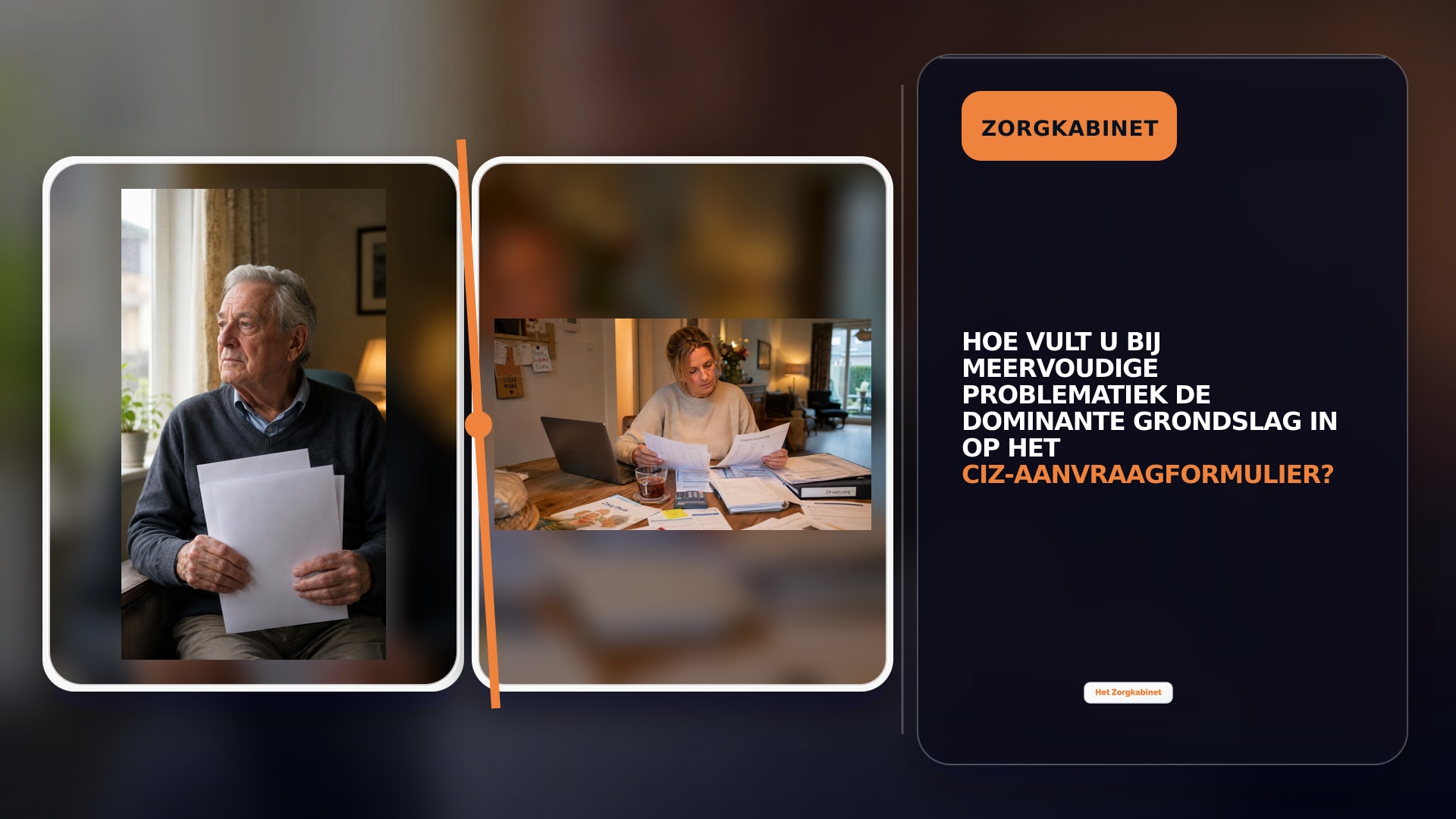 Hoe vult u bij meervoudige problematiek de dominante grondslag in op het CIZ-aanvraagformulier?