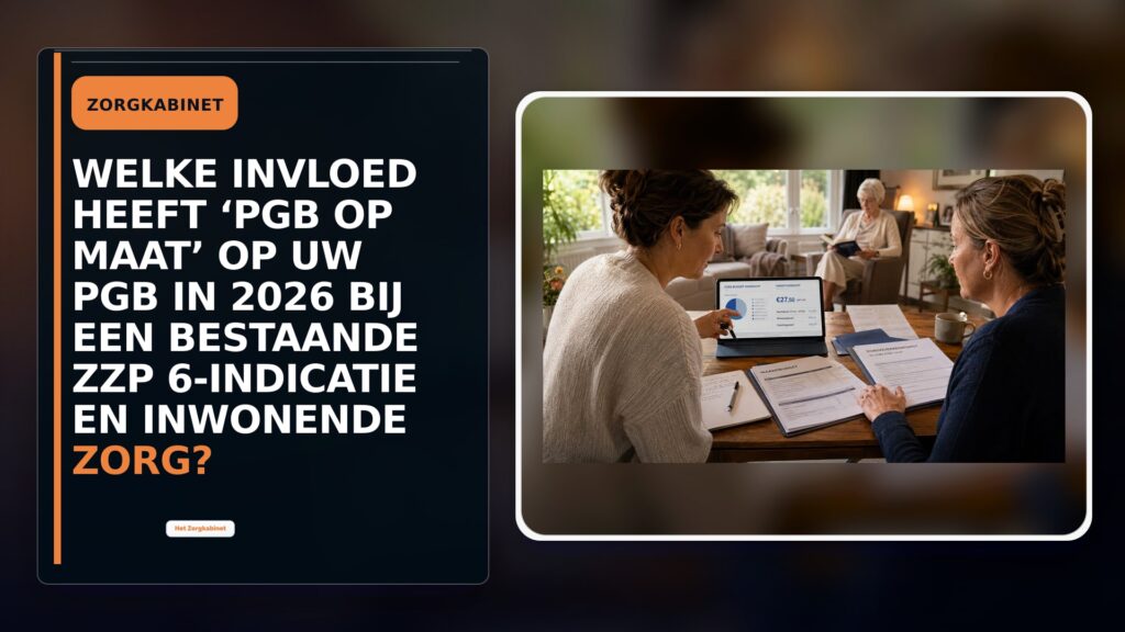 Welke invloed heeft ‘pgb op maat’ op uw pgb in 2026 bij een bestaande ZZP 6-indicatie en inwonende zorg?